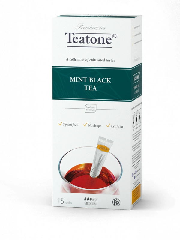 Чай черный TEATONE "Mint" 15х1,8г
