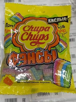 Мармелад CHUPA CHUPS "Фансы" кислый жевательный 70 г