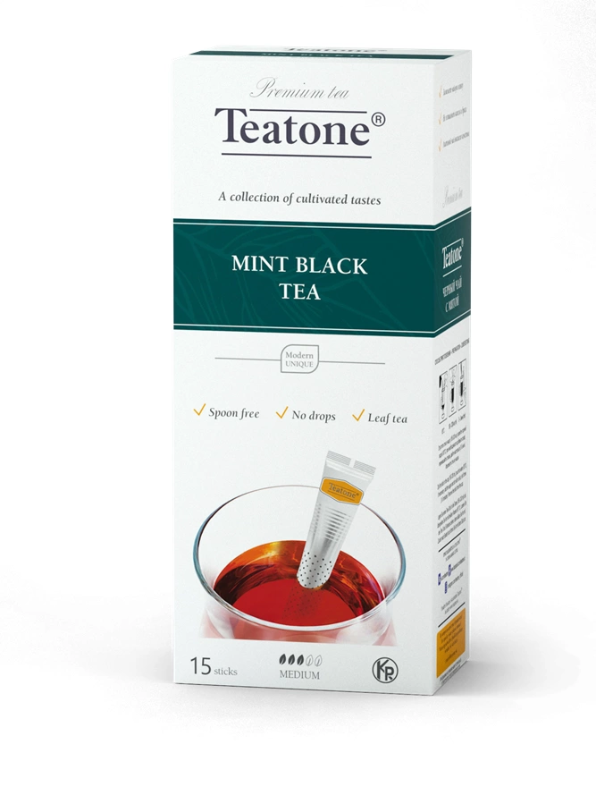 Чай черный TEATONE "Mint" 15х1,8г