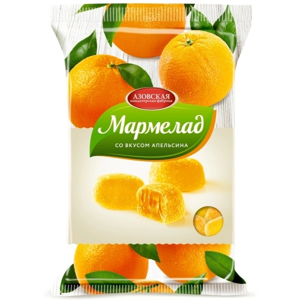 Мармелад АЗОВСКАЯ КФ со вкусом апельсина 300 г