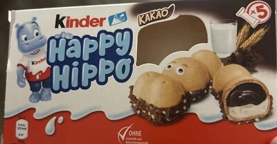 Батончик KINDER "Happy Hippo" вафельный с какао 21 г