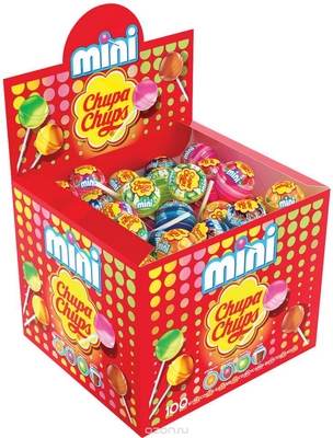 Карамель CHUPA CUPS "Mini" ассорти 600 г