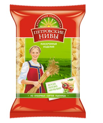 Макаронные изделия ПЕТРОВСКИЕ НИВЫ бантики 900 г
