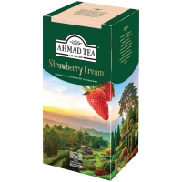 Чай черный AHMAD TEA "Strawberry Cream" 25х1,5г
