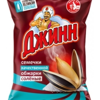 Семечки ДЖИНН "Солнечный великан" жареные  соленые 200 г