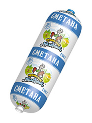 Сметана КУБАНСКИЙ МОЛОЧНИК 20% 180 г батон