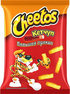 Кукурузные палочки CHEETOS Кукурузные палочки CHEETOS "Большой прикол" кетчуп 85 г