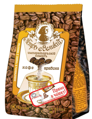 Кофе молотый ПЕТР ВЕЛИКИЙ Императорский помол 102 г