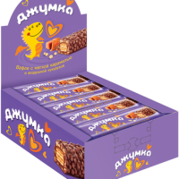 Вафли Джумка с мягкой карамелью и воздушной кукурузой 37г Яшкино