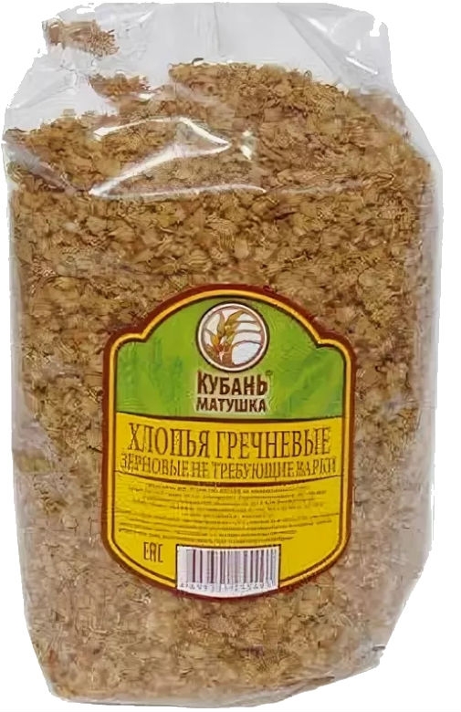 Хлопья КУБАНЬ МАТУШКА гречневые 400 г