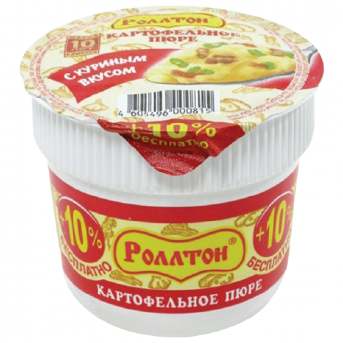 Пюре картофельное РОЛЛТОН с куриным вкусом с сухариками 40 г