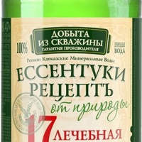 Вода минеральная РЕЦЕПТ ОТ ПРИРОДЫ "Ессенская Нагутская-17" природная лечебная газированная 1.45 л