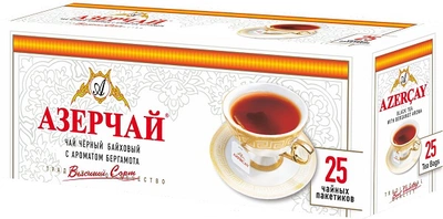Чай черный АЗЕРЧАЙ с ароматом бергамота 25х2г
