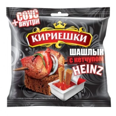 Сухарики КИРИЕШКИ ржаные шашлык с кетчупом 60 г
