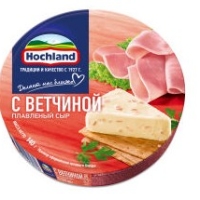 Сыр HOCHLAND плавленый с ветчиной 140 г 55%