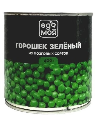 Горошек зеленый ЕДА МОЯ 400 г ж/б