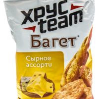 Сухарики ХРУСTEAM пшеничные багет сырное ассорти 60 г