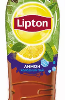 Холодный чай LIPTON чёрный лимон 0.5 л