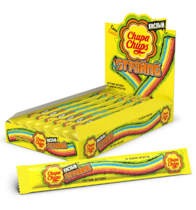 Мармелад жевательный CHUPA CHUPS "Страйпс" 10 г