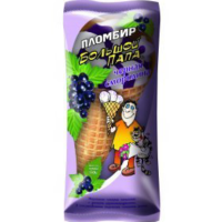 Мороженое БОЛЬШОЙ ПАПА "Пломбир" черная смородина 130 г 12%