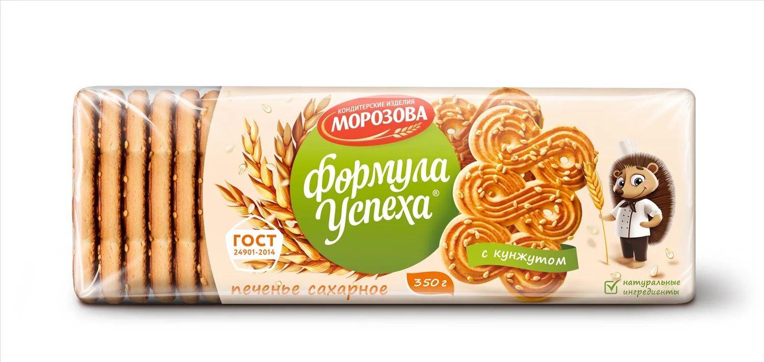 Формула успеха с кунжутом печенье 380 г Морозов