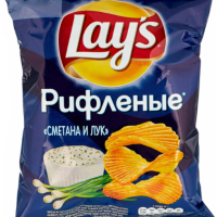 Чипсы LAYS "Сметана и лук" 140 г