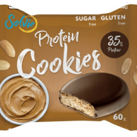 Печенье SOLVIE "Protein Cookies" протеиновое арахисовое глазированное молочным шоколадом 60 г