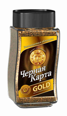 Кофе растворимый ЧЕРНАЯ КАРТА Gold 95 г