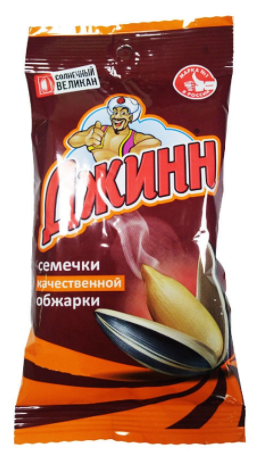 Семечки ДЖИНН "Солнечный великан" жареные 300 г