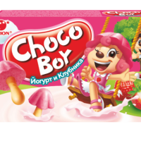 Печенье ORION "Chocoboy Yogurt & Strawberry" 40 г