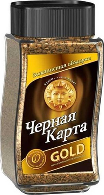 Кофе растворимый ЧЕРНАЯ КАРТА Gold 47.5 г
