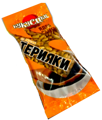 Ядра подсолнечника КУКУСИКИ жереные со вкусом терияки 40 г