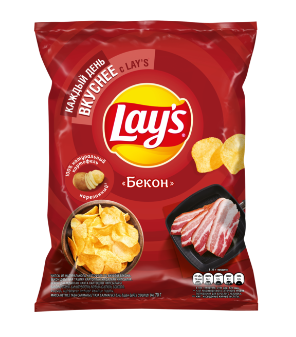 Чипсы LAYS со вкусом бекона 70 г