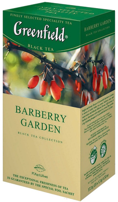 Чай черный GREENFIELD "Barberry Garden" 25х1,5г