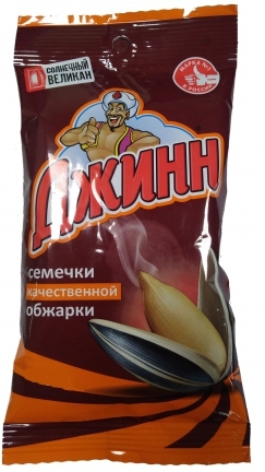 Семечки ДЖИНН "Солнечный великан" жареные 200 г