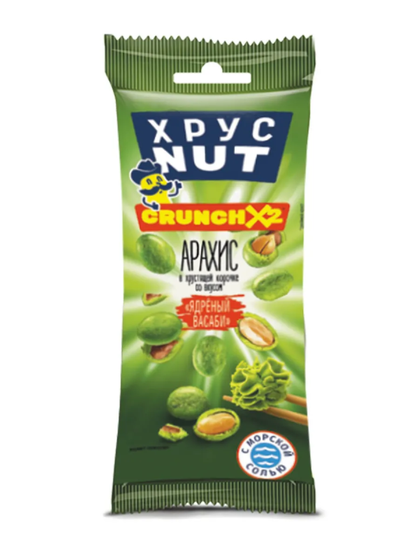 Арахис ХРУСNUT в корочке  васаби 60 г