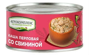 Каша АГРОКОМПЛЕКС перловая со свининой 325 г