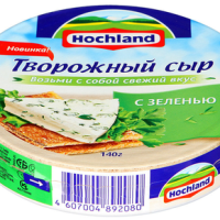 Сыр HOCHLAND творожный с зеленью 140 г 60%