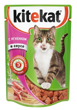 KITEKAT ягненок в соусе 85 г