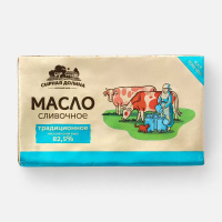 Масло сливочное СЫРНАЯ ДОЛИНА "Кровка. Крестьянское" 400 г 82,5%