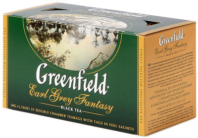 Чай черный GREENFIELD "Earl Grey Fantasy" 25х2г
