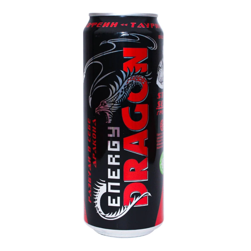 Энергетический напиток ENERGY DRAGON красный 0.45 л