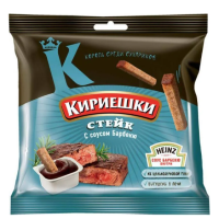 Сухарики КИРИЕШКИ ржаные стейк с соусом барбекью 60 г