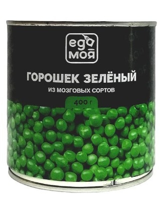 Горошек зеленый ЕДА МОЯ 400 г ж/б