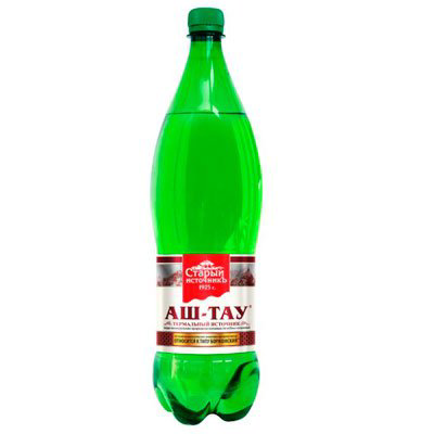 Вода минеральная АШ-ТАУ питьевая лечебно-столовая газированная 1.5 л