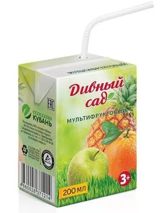 Сок ДИВНЫЙ САД мультифруктовый 0.2 л