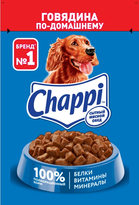 CHAPPI "Сытный мясной обед" говядина по-домашнему 85 г