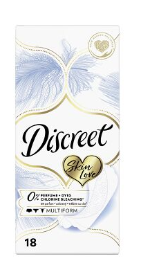 Прокладки ежедневные Discreet Skin love multiform уп.18