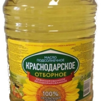 Масло подсолнечное КРАСНОДАРСКОЕ рафинированное дезодорированное 5 л