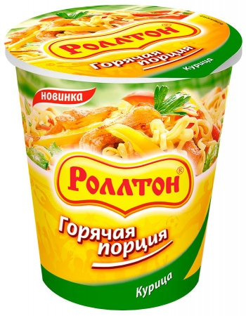 Лапша РОЛЛТОН с курицей 70 г стакан
